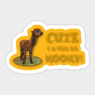 CUTE and a little bit KOOKY! Sticker